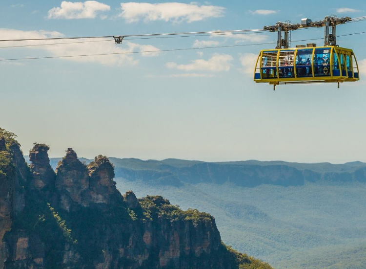 Trải nghiệm cáp treo Scenic World ngắm toàn cảnh thung lũng Blue Mountains tại Úc
